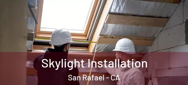  Skylight Installation San Rafael - CA