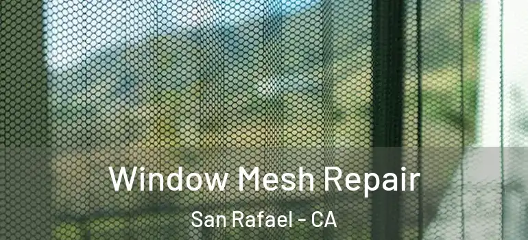  Window Mesh Repair San Rafael - CA